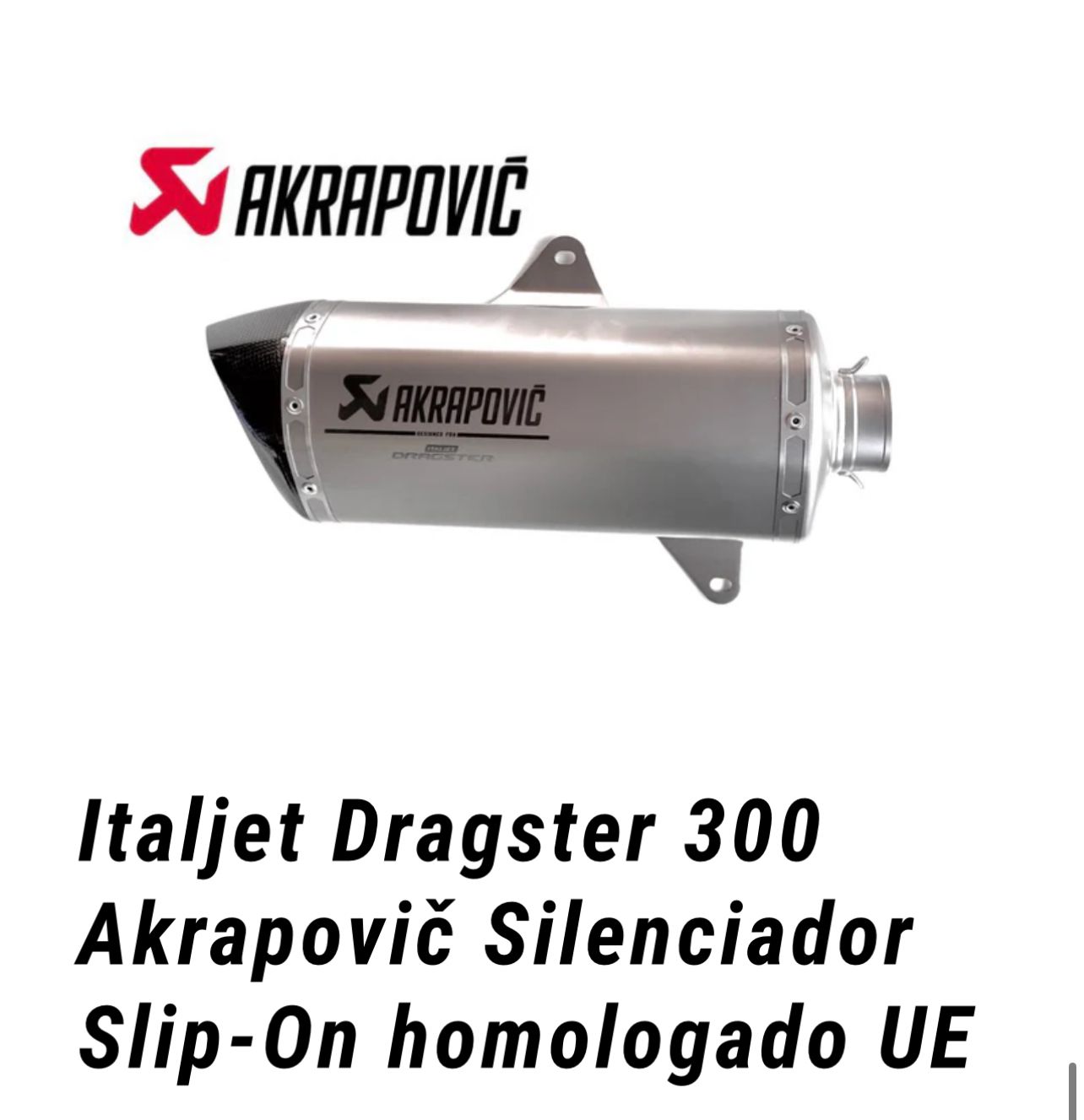 Silenciador Akrapovic 300