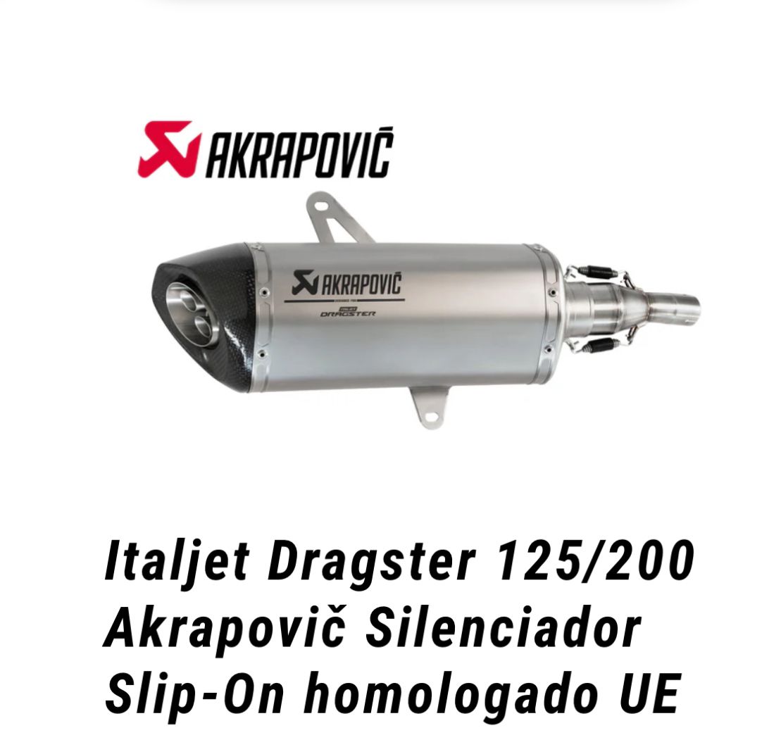 Slip On Akrapovic 125/200